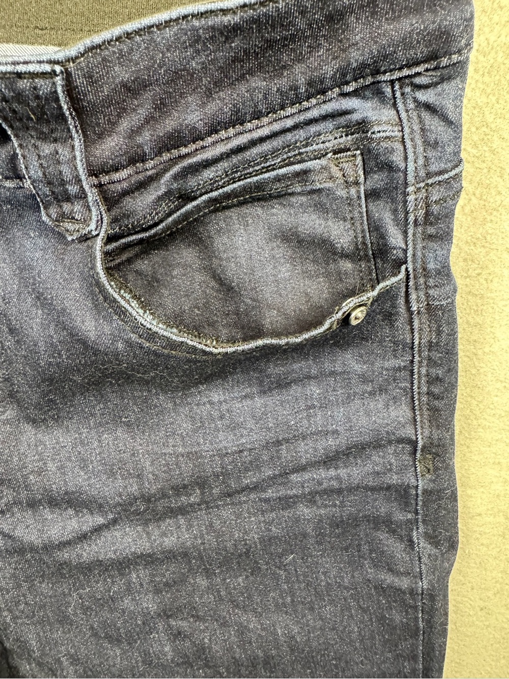 Democracy AB Solution Classic Dark Blue Women's Jeans Size 14 Slimming Skinny - Picture 5 of 13